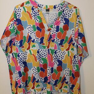 SHEIN women's curve short sleeve blouse size 1X